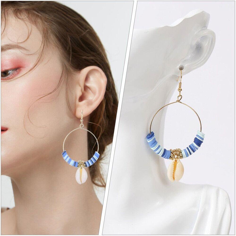 Lily 1pasang Anting Shell Anting Pejantan Kreatif Perhiasan Fashion Drop Earrings