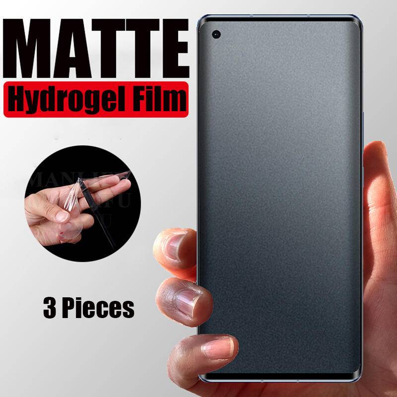 3pcs film Hidrogel Matte Untuk Oppo A1 A1K A12 A15 A3S A5 A9 A53 A54 A5S A73 A93 A74 A76 A91 A93 A95 A96 Full Cover Lembut Pelindung Layar Untuk Oppo K10 R17 F9 F11 Pro R9 plus