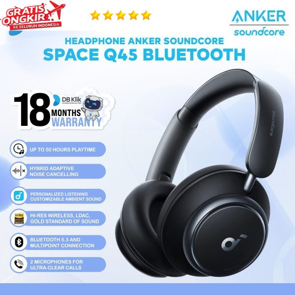 Headphone Anker Soundcore Space Q45 Bluetooth A3040