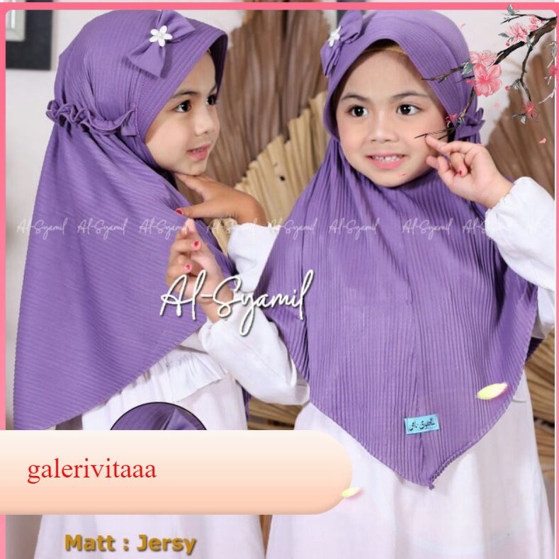 Hijab Plisket  Anak Usia 5 - 8 Tahun