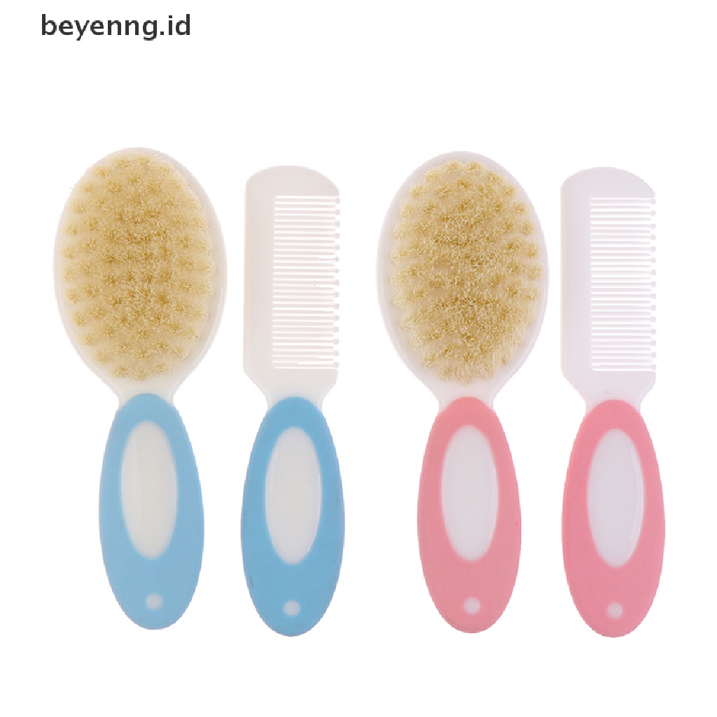 Beyen 2pcs/set Sikat Rambut Bayi Baru Lahir Lembut Portabel Bayi Anak Sisir Sikat Rambut Anak ID