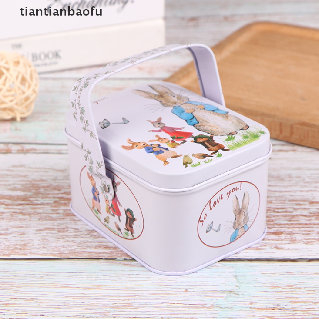 [tiantianbaofu] Vintage Kecil Koper Penyimpanan Tin Candy Box Gift Box Earphones Box Case Rumah Organizer Portable Butik