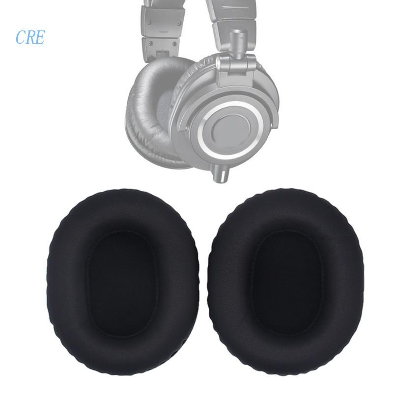 Cre 1pasang Bantalan Telinga Headphone Cushion Cover Pengganti Earphone ATH-M70X M70