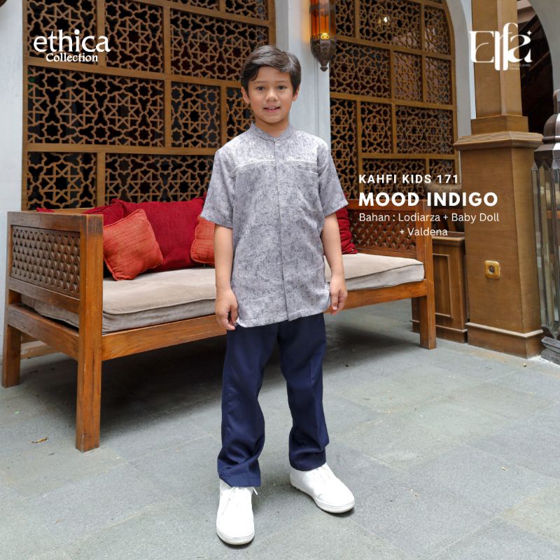 Koko Ayah Etica / Kahfi -235 Mood Indigo / Fashion Muslim