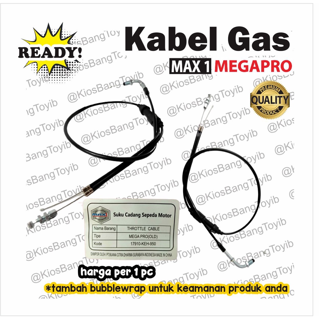 Kabel Gas (Throttle Cable) Honda MEGAPRO OLD MEGA PRO (max1)