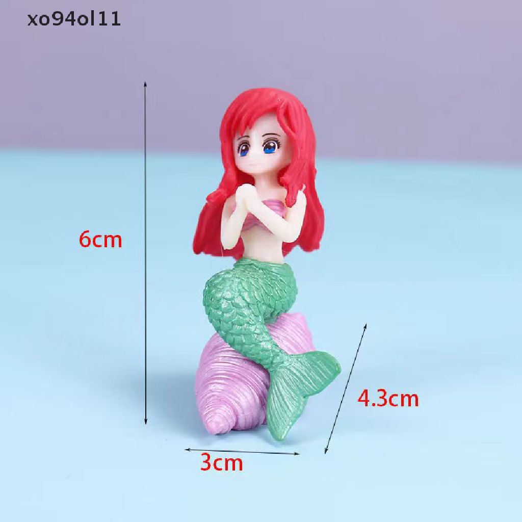 Xo Aquarium Ornamen Mermaid Resin Ornamen Kreatif Kartun Aquarium Ikan Lansekap Dekorasi OL