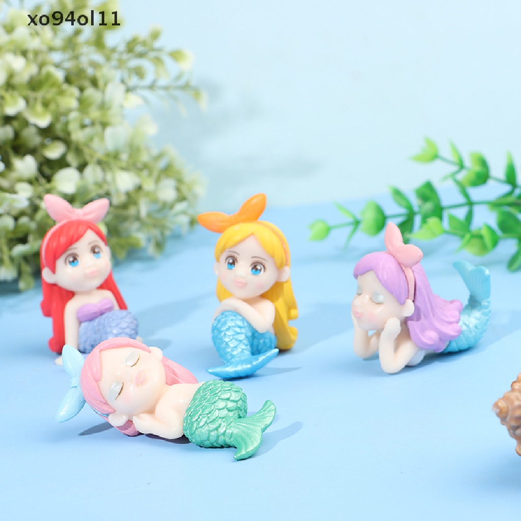 Xo Patung Miniatur Mermaid DIY Bahan Aksesori Mini Fairy Garden Deocration OL