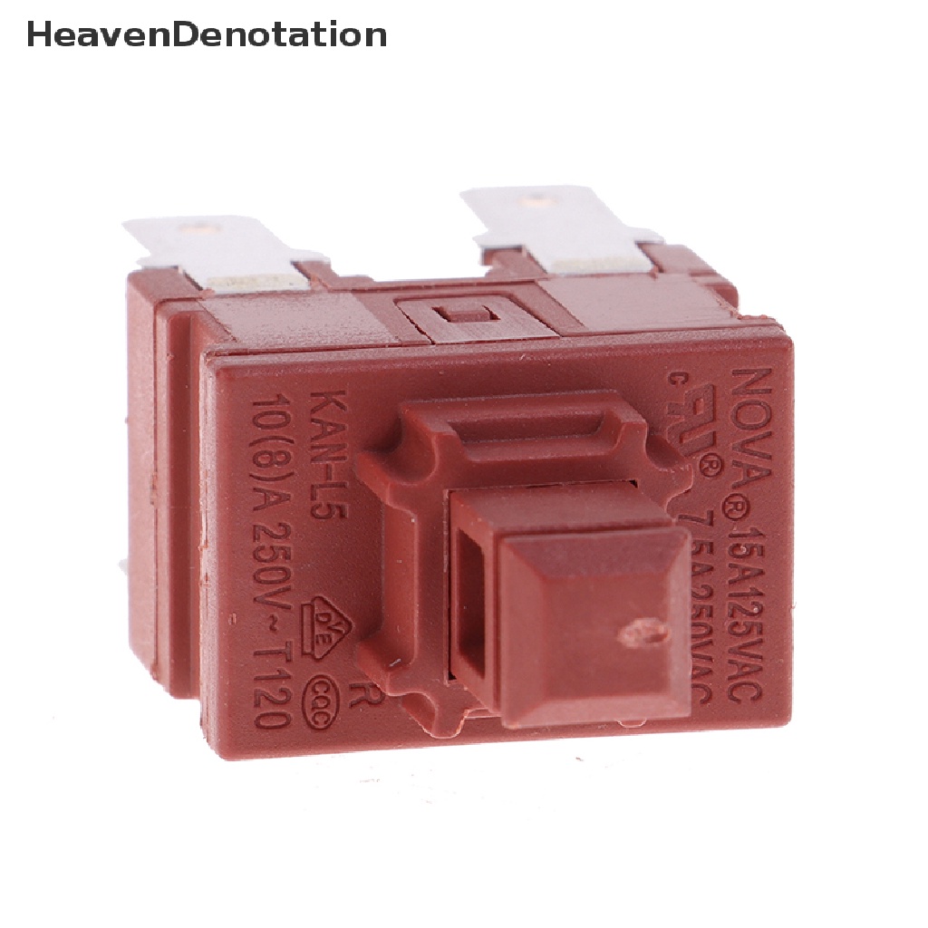 [HeavenDenotation] Saklar Push Button KAN-L5 Switch 7.5A 250V AC 4pin ON OFF T120 Pemanas Air HDV