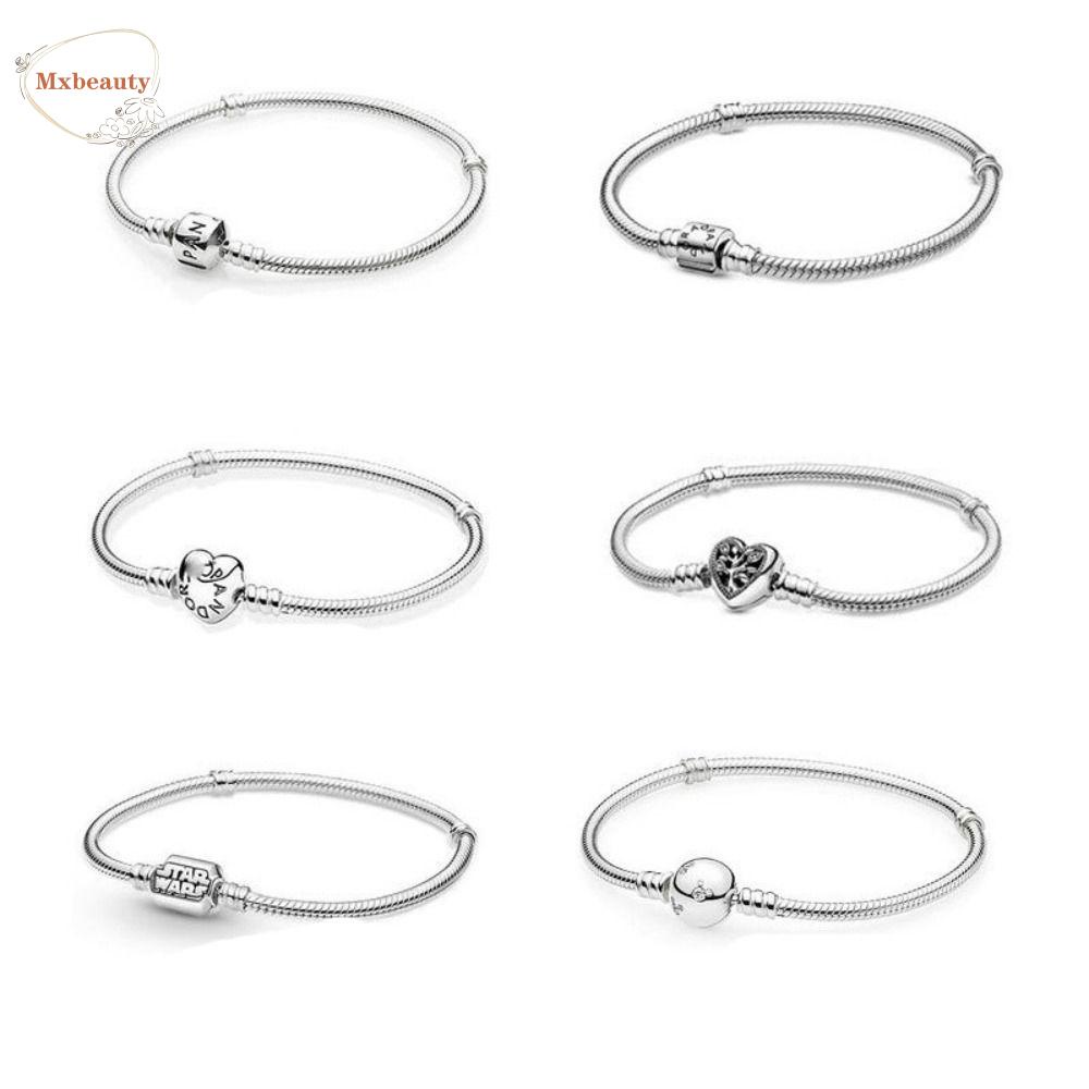 Mxbeauty Gelang Rantai Ular Perempuan Trendi Elegan Bentuk Hati Fashion Perhiasan Keberuntungan Temperamen Gaya Korea Bracelet