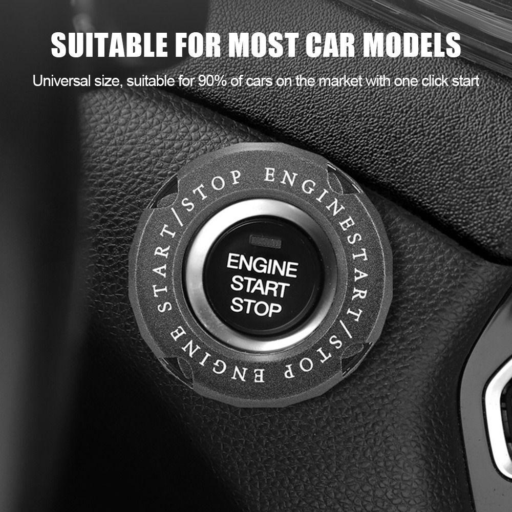 POPULAR Onekey Start Stop Button Cover Moldings Interior Motor Tombol Penutup Saklar Penutup Putar