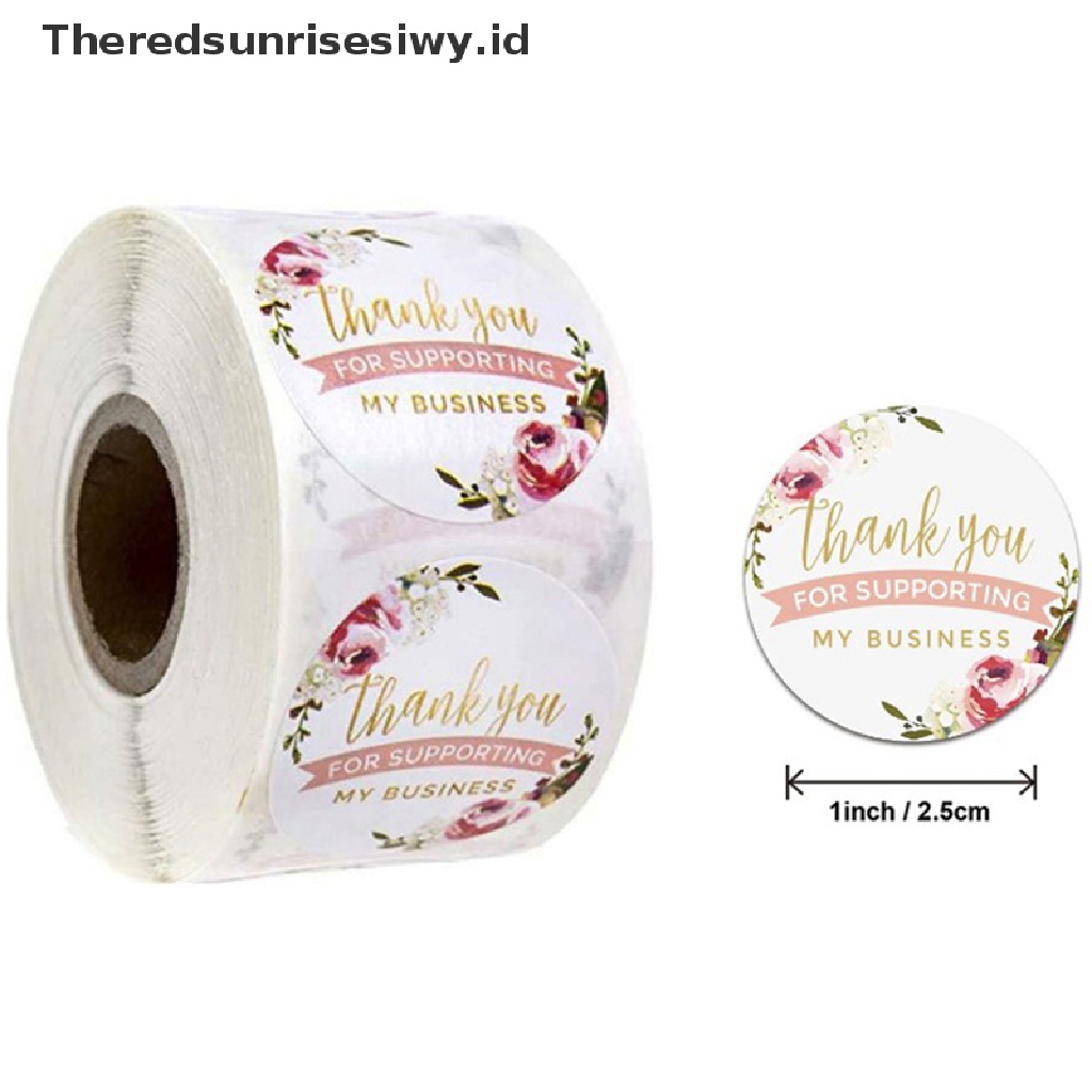 # Kado Mom &amp; PAPA DIY # 500pcs/roll Stiker Thank You Untuk seal label scrapbooking Kraft er Baking M~