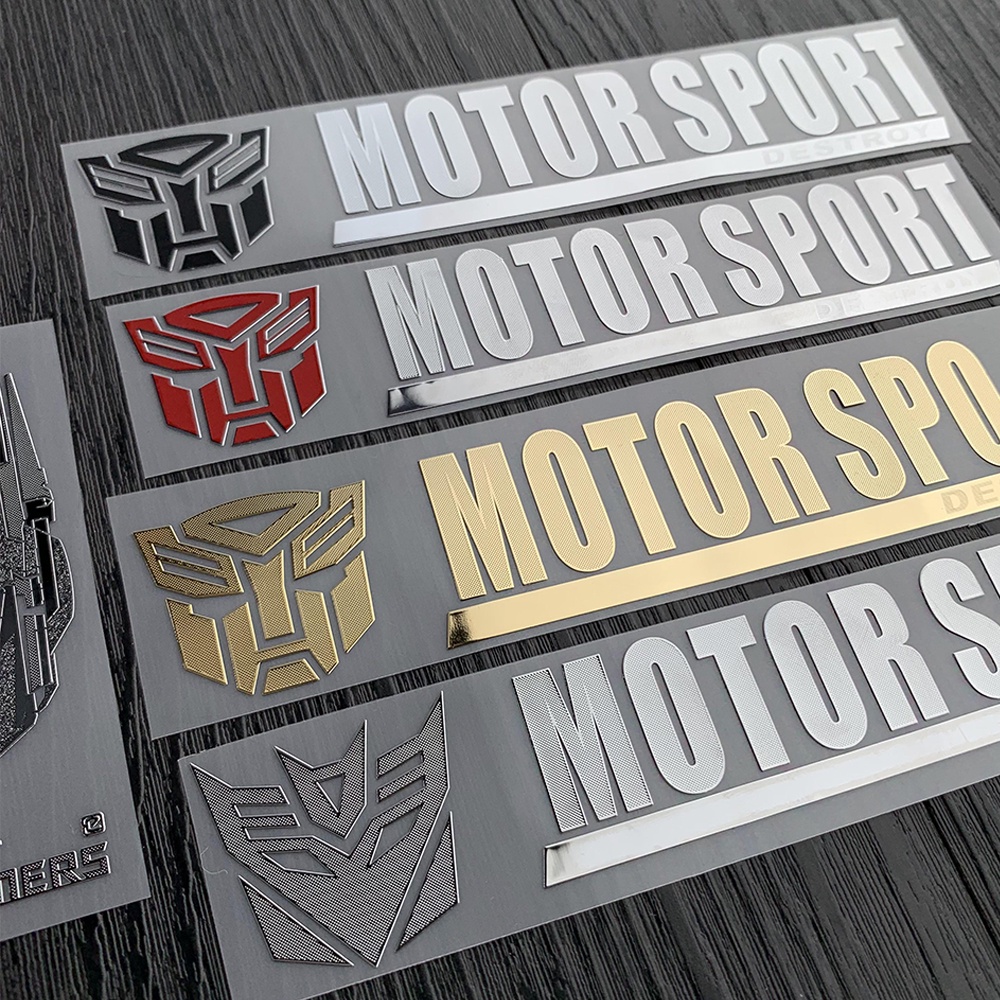 Transformers Nickel Stiker Mobil Motor Pintu Body Fuel Tank Kaca Depan Decal Vinyl Decal Modifikasi Body Tangga Dekorasi