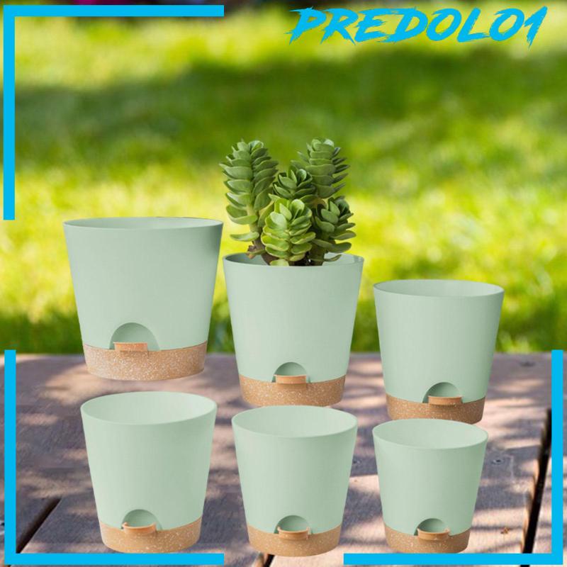 [Predolo1] 6buah Planter Self Watering Dengan Lubang Drainase Pembibitan