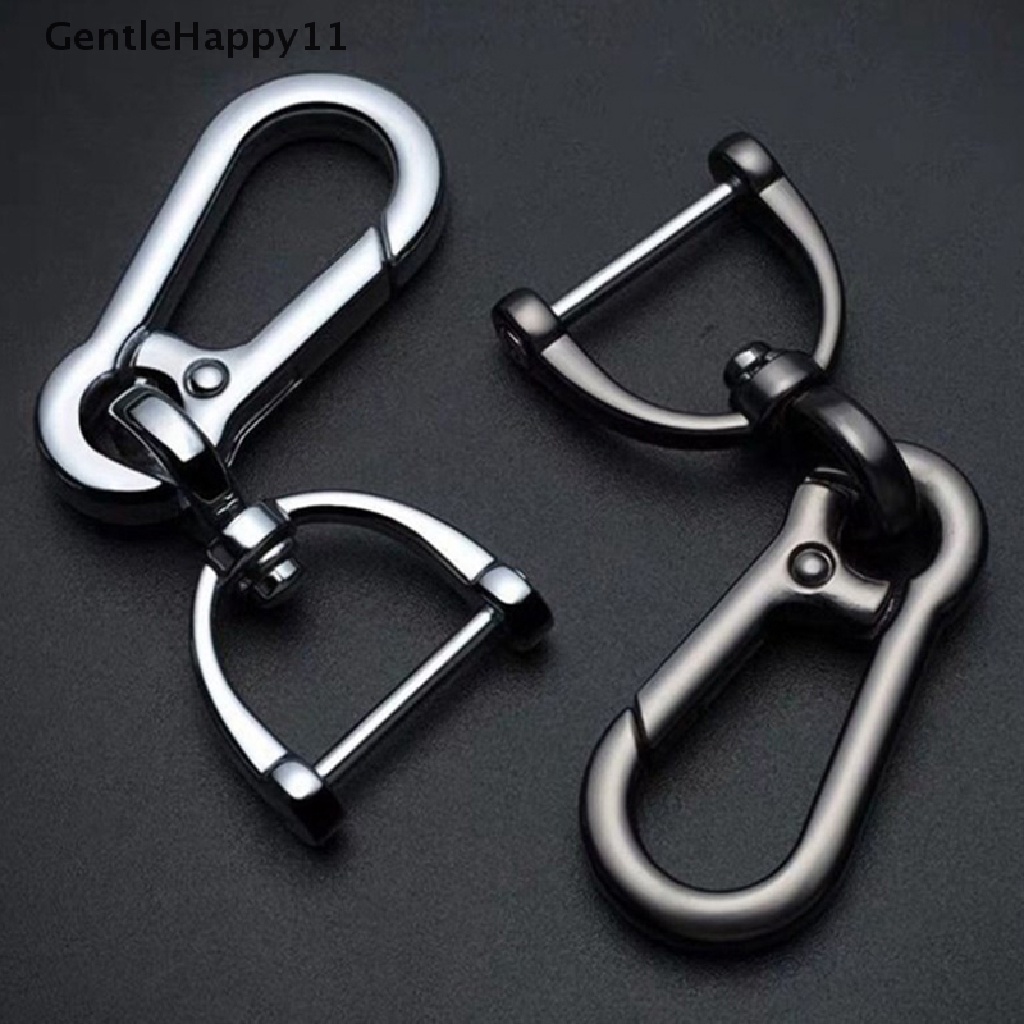 Gentlehappy Gantungan Kunci Mobil Klasik Stainless Steel Keychain Waist Belt Klip Gesper Anti Hilang id