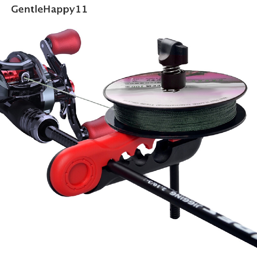 Gentlehappy Alat Pancing Portable Pancing Penggulung Gulungan Spul Spooler Mesin Spinning &amp; Baitcasg Gulungan Spul Spooling Station System id