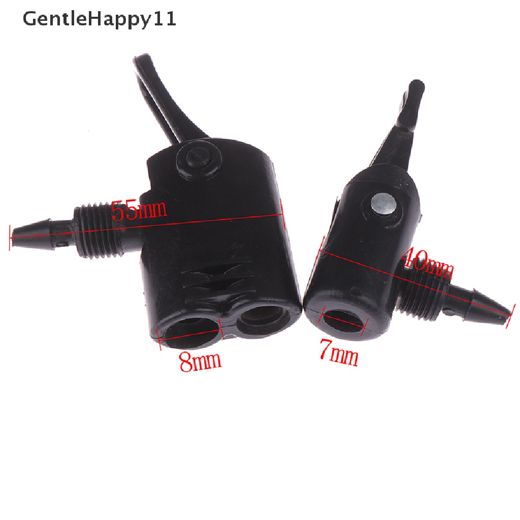 Gentlehappy 1PC Adapter Selang Nozzle Pompa Sepeda Konverter Katup Pemompa Kepala Ganda/Tunggal id