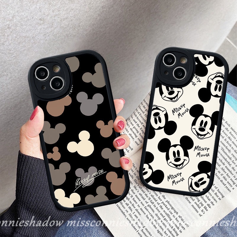 Kartun Mickey Mouse Pasangan Case Infinix Hot10 Lite 10T 11 10s 11s 10T 10s 11s Note8 Hot 11 10 9 Play Smart5 6 Casing Lucu Lembut Tpu Silicon Back Cover