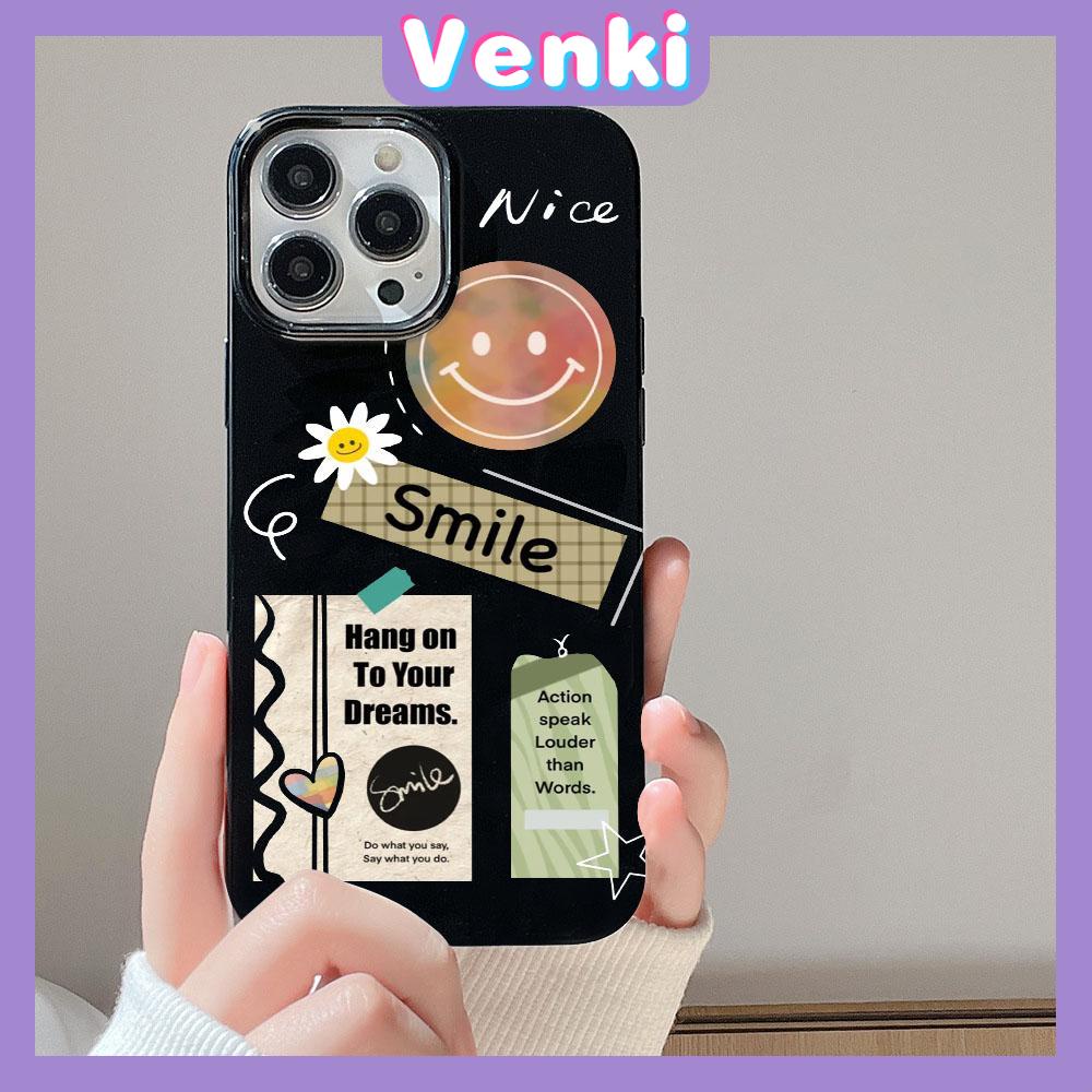 Case for iPhone 11 Soft TPU Glossy Black Candy Case Creative Collage Stickers Camera Protection Shockproof For iPhone 14 13 12 11 Pro Max 7 8 Plus X XR