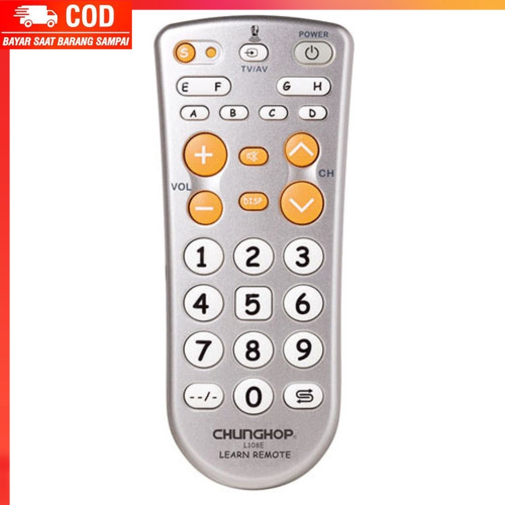 ( 100% BARANG ORI ) CHUNGHOP Universal Learning IR Remote 11 Keys - L108E