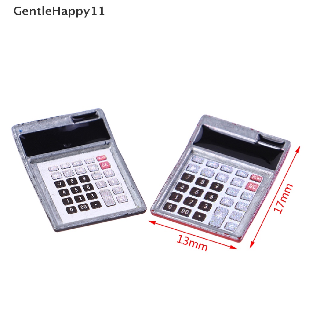 Gentlehappy1:12 Rumah Boneka Miniatur Kalkulator Elektronik Model Perlengkapan Sekolah Decor Mainan id