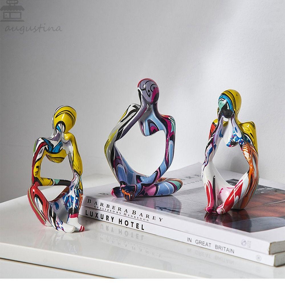 Patung Graffiti Agustina Gaya Abstrak Praktis Mudah Digunakan Halus High Quality Interior Deoor Desktop Ornamen