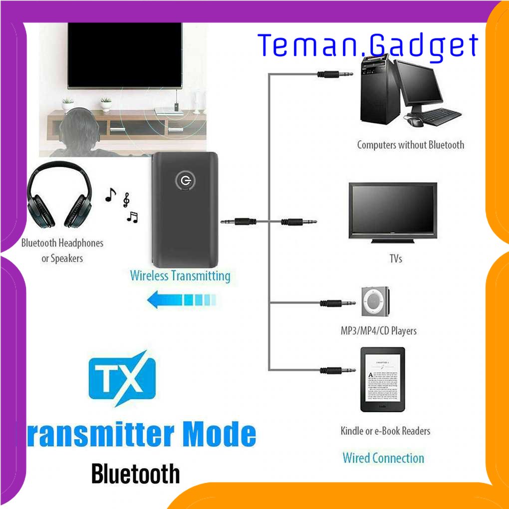 TG - KMP GOOJODOQ Bluetooth 5.0 Transmitter Receiver Rechargeable - B10S