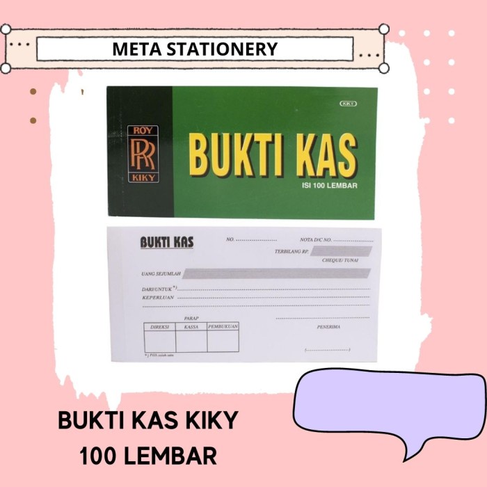 

Buku Bukti Kas Kiky