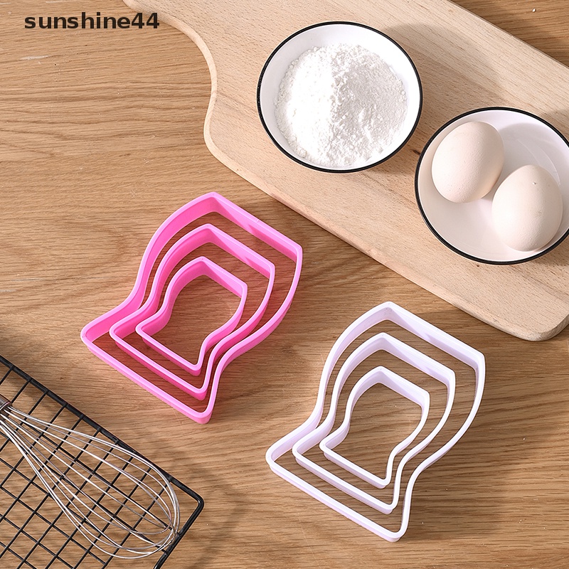 Sunshine 3pcs Cake Decorag Fondant Pemotong DIY Tools Cetakan Cookies cutter Biskuit ID