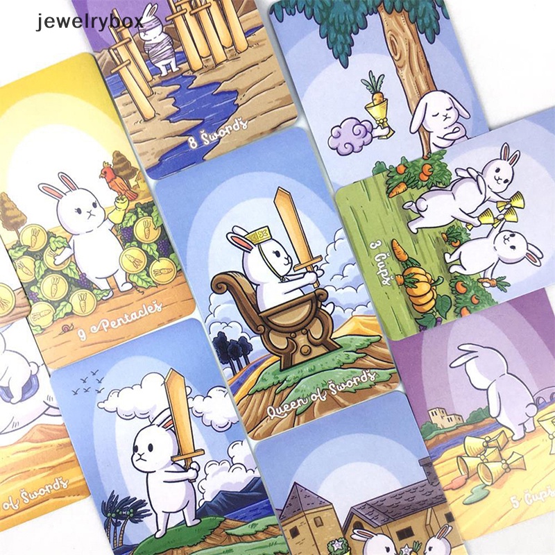 [jewelrybox] Chubby Bun Tarot Versi V2 Kartu Tarot Kelinci Rabbit Tarot Hare Deck 78kartu Butik