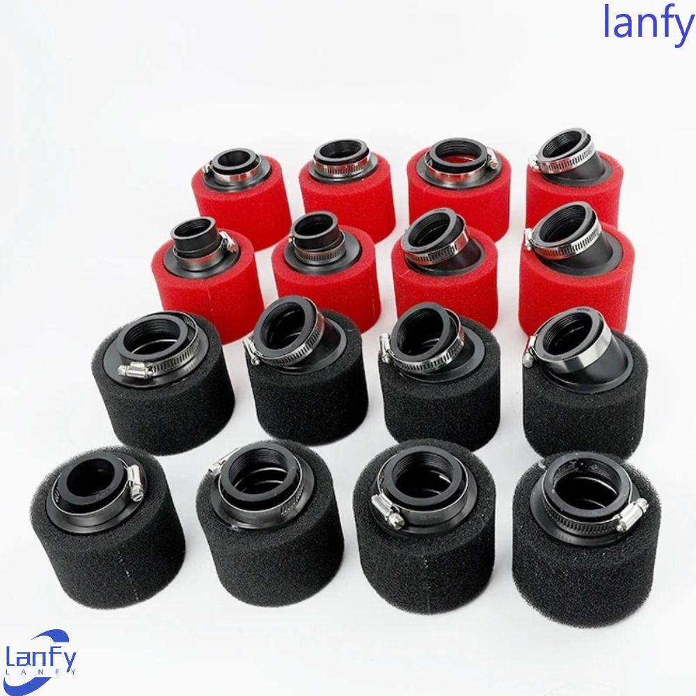 Lanfy Busa Filter Udara Motor Pit Sepeda 35mm 38mm Lurus Bengkok Clamp-on 48mm Sponge Cleaner