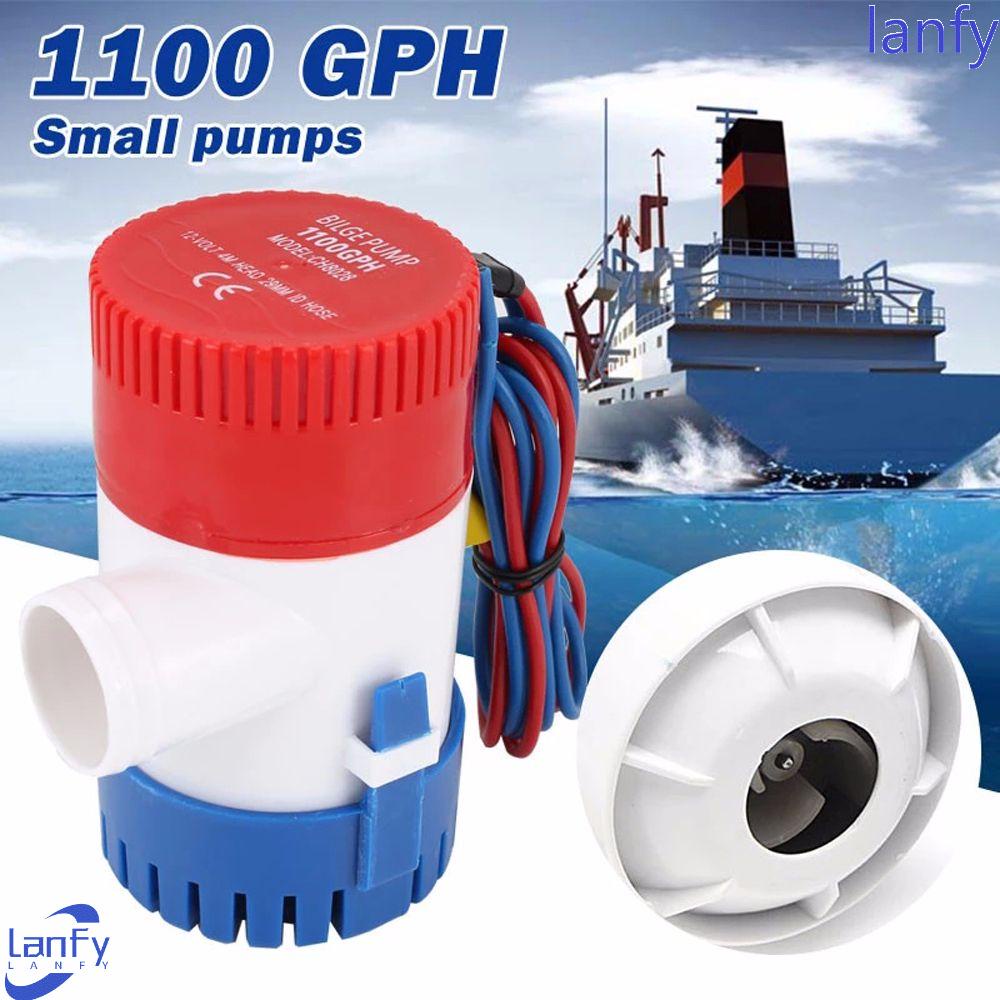 Lanfy Pompa Air Elektrik Perahu Aksesoris Motor Rumah Float Switch Boat 1100gph/750gph