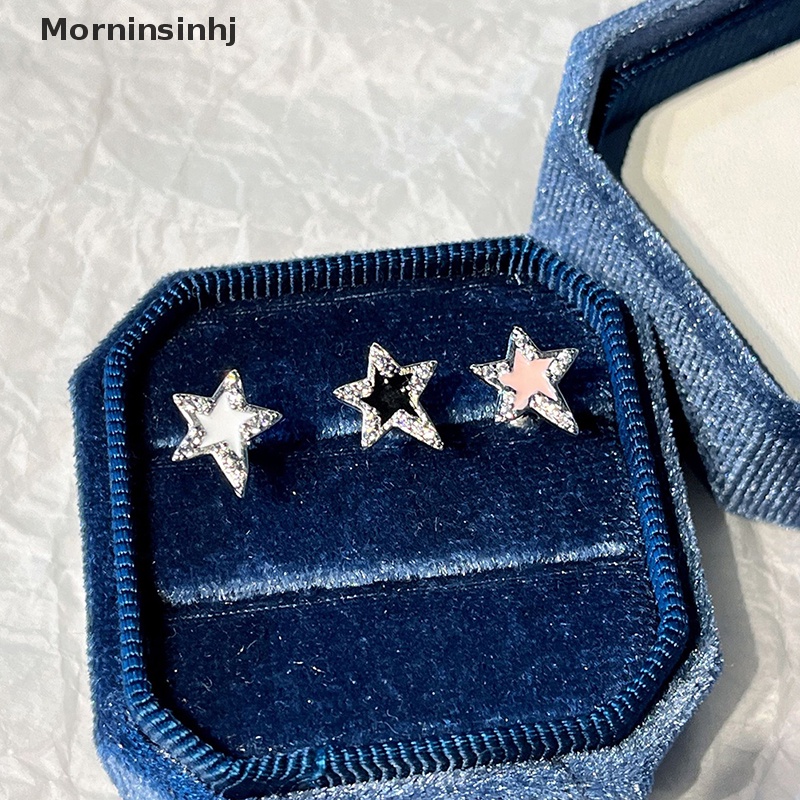 Mornin 1pasang Fashion Bintang Zirkon Telinga Studs Anting Untuk Wanita Tulang Rawan Helix Telinga Tulang Kuku Manis Keren Telinga Perhiasan Hadiah id