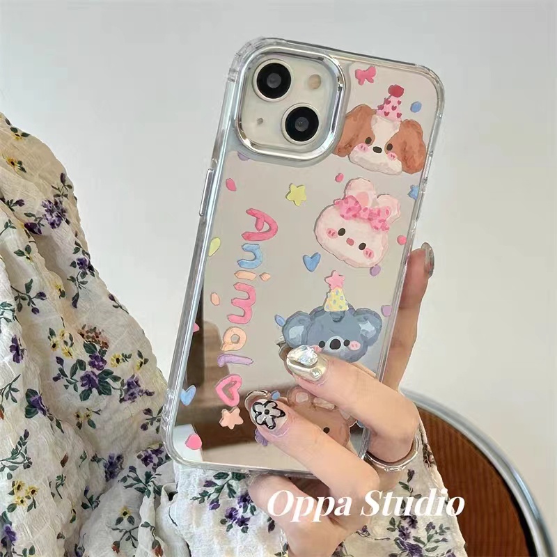 Cocok Untuk Iphone14 Pro Max iPhone Phone Case Cermin Casing Ponsel Kuat Kamera Perlindungan Tahan Guncangan Kompatibel Dengan Iphone13 13pro 13prm iPhone 11 7Plus 8Plus Xr XS 12 Pro Max Phone Case