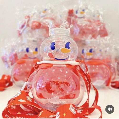 BOP BOTOL MINUM MIXUE SNOW KING VIRAL 700ml FREE TALI GANTUNGAN CANTIK AMAN DIPAKAI