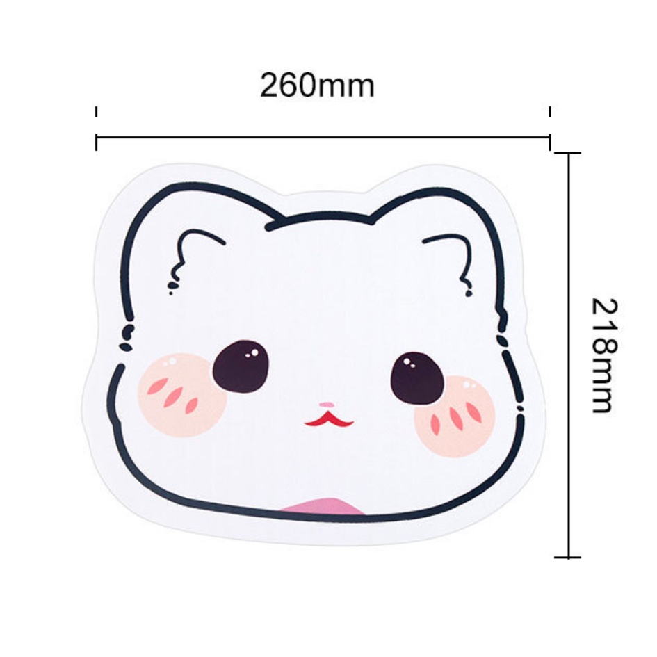 Kartun Hewan Kucing Lucu Beruang Non-Slip Tablet Lucu Mouse Pad Keyboard Pad PC Tahan Air Alas Meja