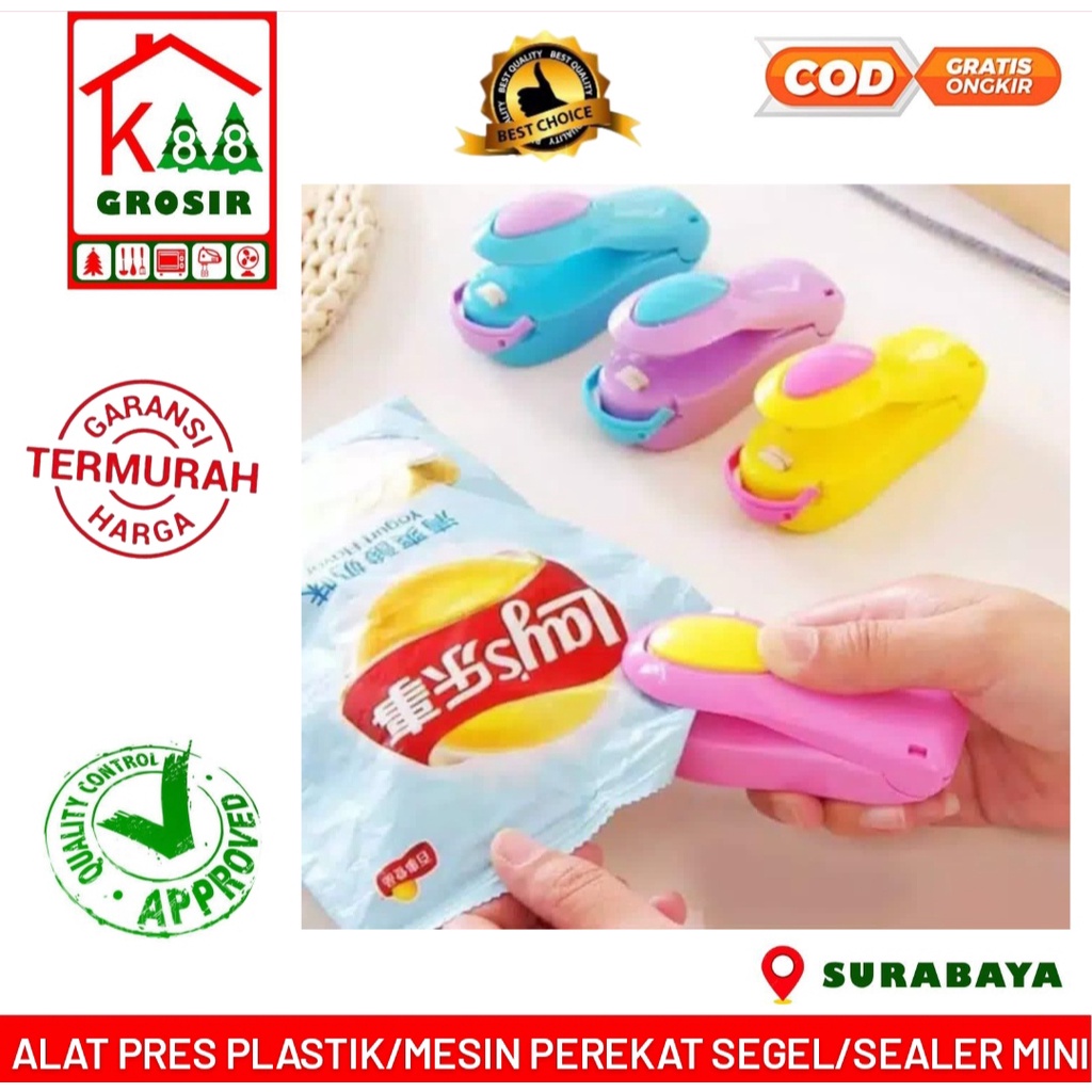 Mesin Kecil Perekat Plastik/Alat Pres Plastik/Hand Sealer Mini