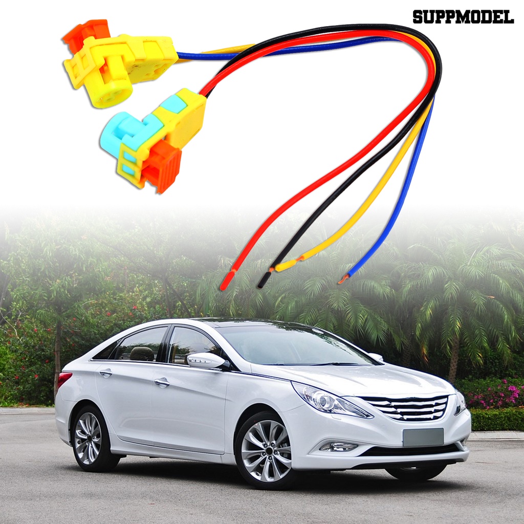 [SM Otomatis] 2Pcs Airbags Konektor Tahan Aus Pemasangan Mudah ABS Airbags Jam Spring Wire Plug Connector Untuk Sonata Verano Focus Volt