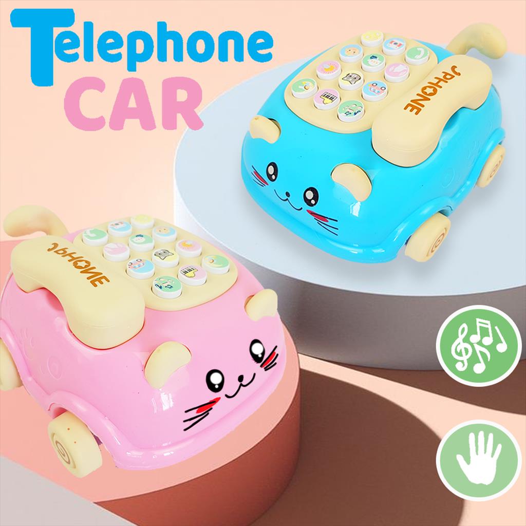 Mainan Mobil Telpon Musik Telephone Cute Car Music YD4 ( YOGOBATA )