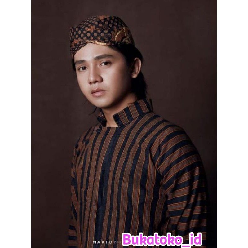 Lurik Baju surjan / adat jawa / koko Jawa / baju keraton / pakaian khas sunan kalijaga #Cod #murah #