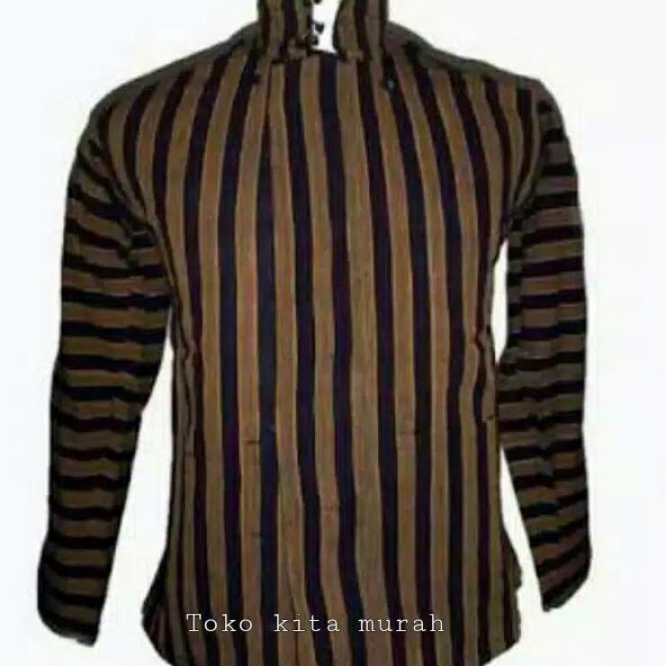 Lurik Sudah READY.. Baju adat Jawa Surjan Lurik / Baju Jawa sunan Kalijaga - baju lurik jawa