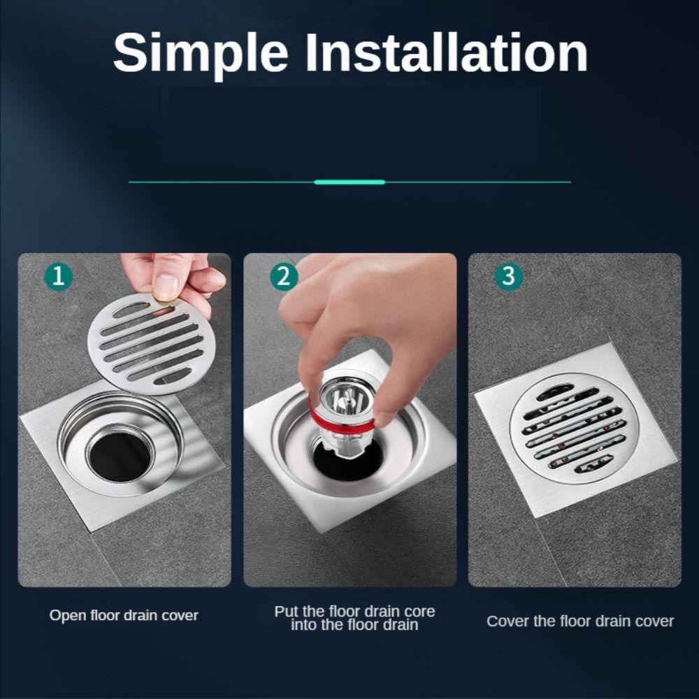 REBUY Floor Drain Universal Awet Alat Kamar Mandi Dapur Anti Bocor Sewer Seal Toilet Draininner Core