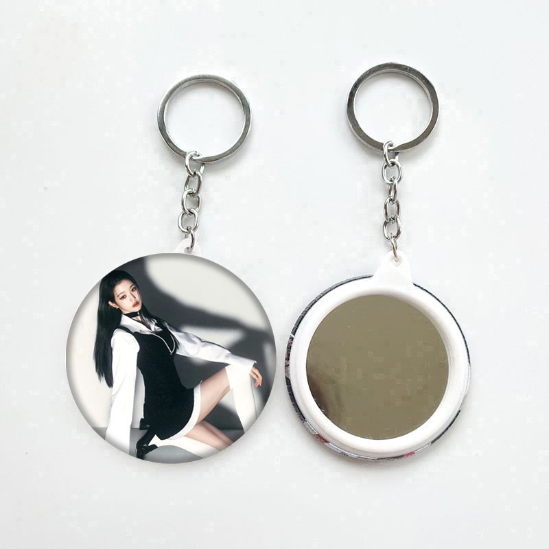 1pc IVE Cermin Gantungan Kunci Key Ring Gantung Atas I'VE 2023album