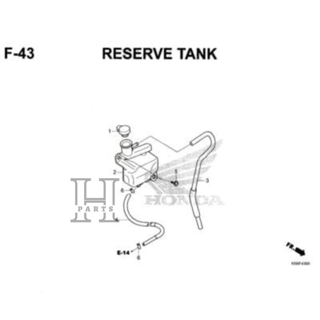 KARET TUTUP TANGKI AIR RADIATOR CAP RESERVE TANK VARIO KARBU VARIO 125 150 160 ESP 19104-KVB-930 ASLI ORIGINAL AHM HGP HONDA