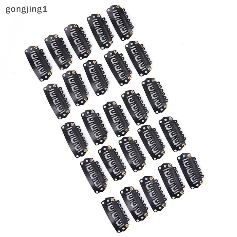 Ggg 40pcs Klip Snap Bahan Baja Bentuk U Untuk Ekstensi Rambut Bulu Wig Bulu Pakan ID