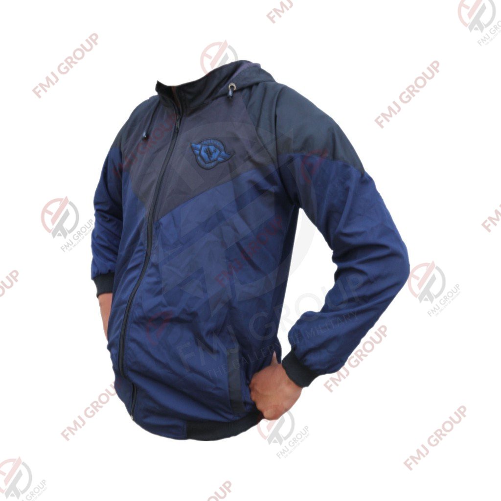 Cuci Gudang Jaket Hoodie Innohonk Bahan Despo Premium Warna Navy Kombinasi