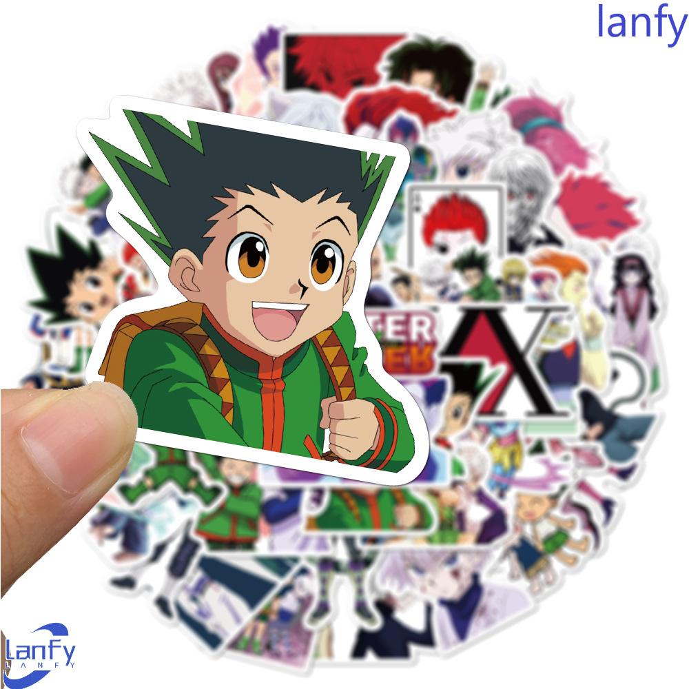 Lanfy HUNTERXHUNTER Stiker Tahan Air Dekorasi Decals Untuk Koper Laptop Helm Jurnal Alat Tulis Stiker