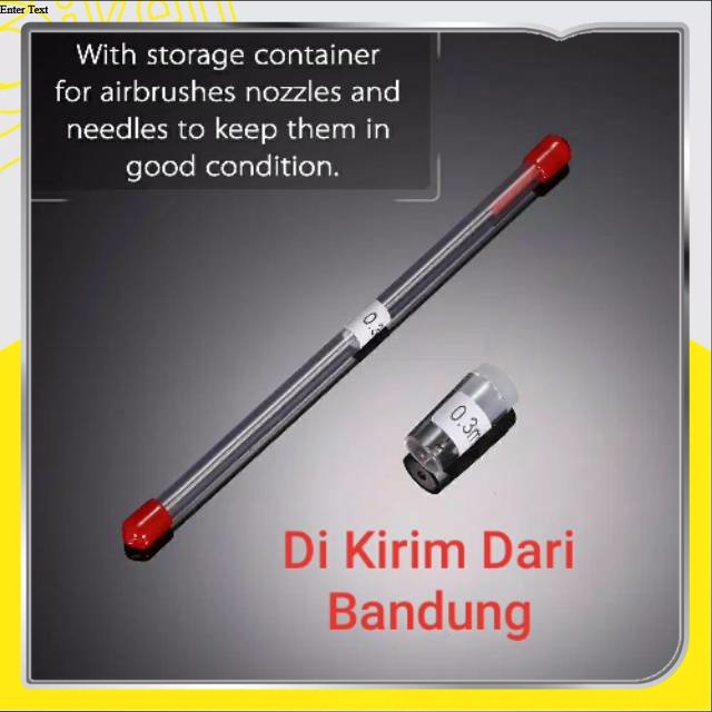 Airbrush Nozzle dan Neddle Part 0.2 0.3 0.5mm Untuk Airbrush Made in China