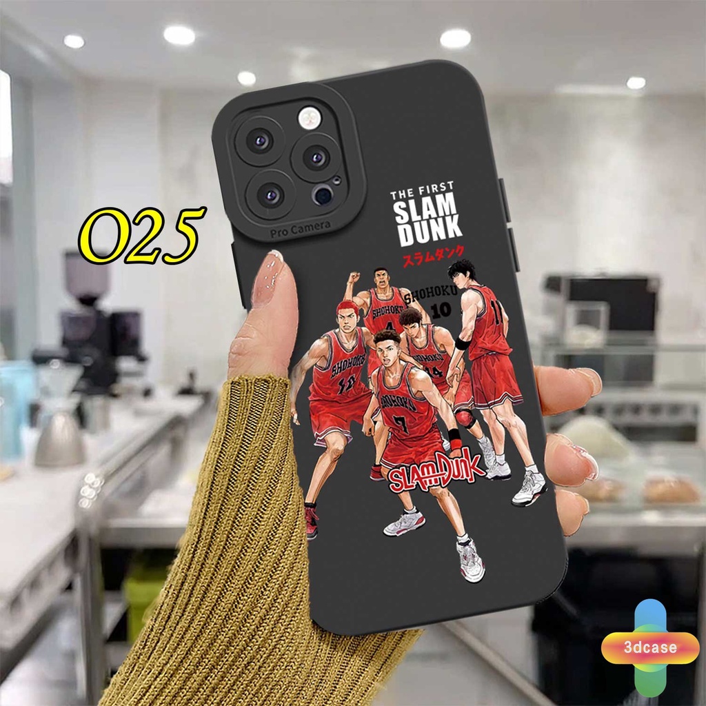 Compatible For Case IPhone 7 Plus 11 6 6S 8 Plus XR 11 12 13 PRO MAX X XS MAX Se 2020 6SPlus 7Plus 6Plus 8Plus XSMAX Cartoon SLAM DUNK Chocolate Color Case