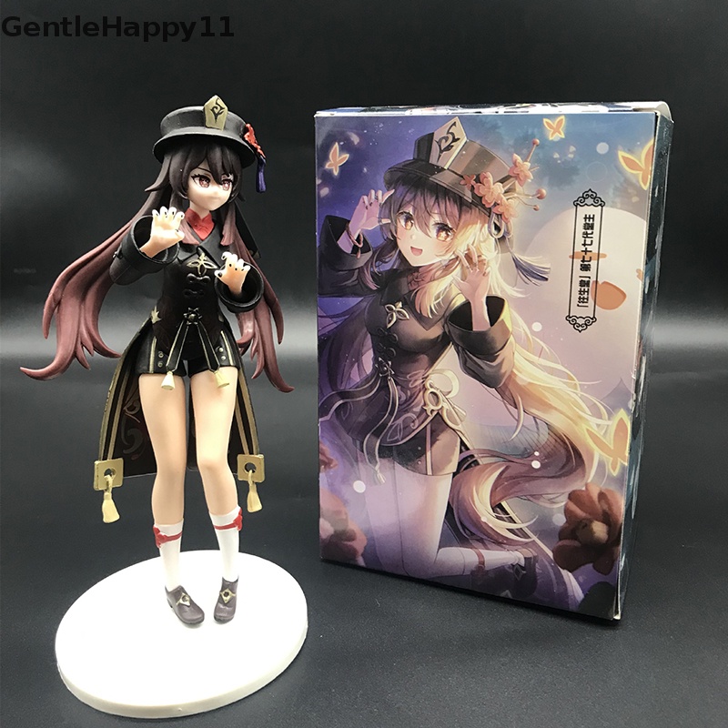 Gentlehappy 18cm Genshin Impact Hu Tao Tokoh Anime Genshin Impact Klee Action Figure PVC Koleksi Model Mainan Boneka Hadiah id