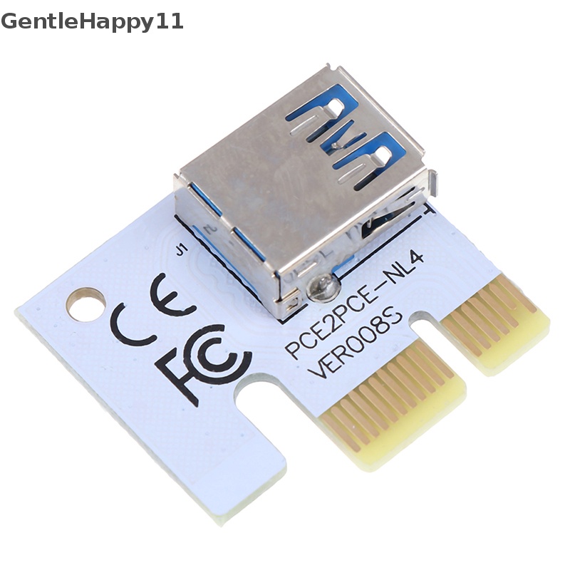 Gentlehappy USB 3.0 PCI-E 1X Ke 16X Kabel Ekstensi Pertambangan PCI-E Dipanjangkan Line Card Adapter id